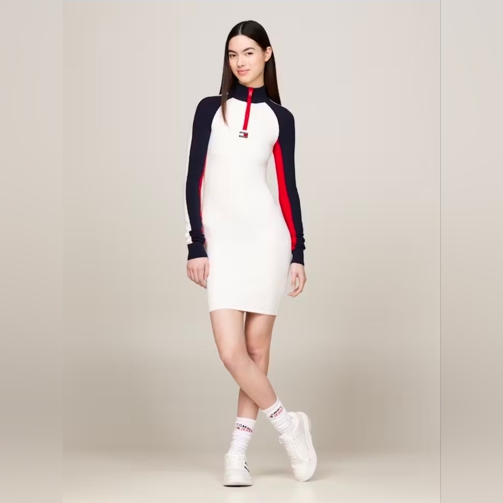 Tommy Jeans Color Blocked Sweater Dress NWT